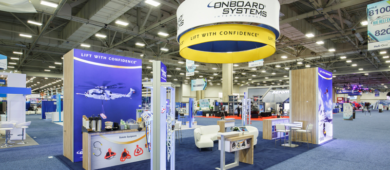 Onboard Systems tradeshow booth