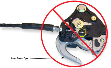 Improper Load Beam Position